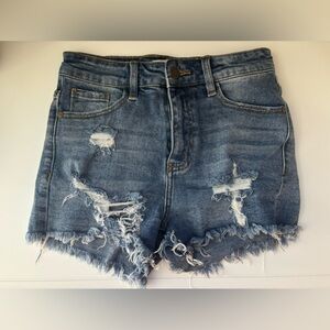 Pink Lily denim shorts